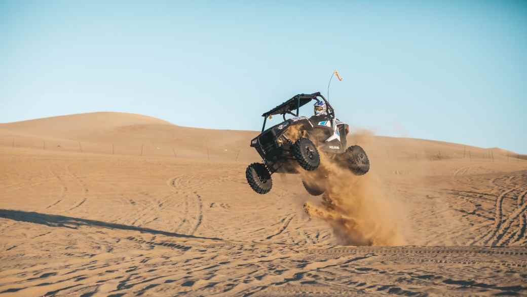 Polaris Ranger Racing on the Dunes
