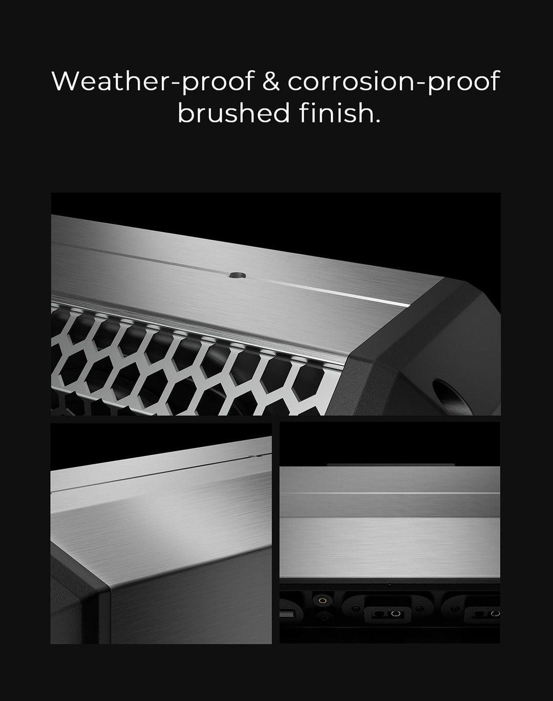 KEMIMOTO Midnight S80 32" Aluminum 6-Speaker RGB Soundbar Silver - Kemimoto