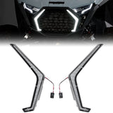 Luces LED tipo colmillo para parrilla para Polaris RZR Pro XP/Pro R/S 2025 impermeables