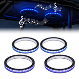 Aros de altavoz LED Dreamcolor universales de 6.5" (paquete de 4)