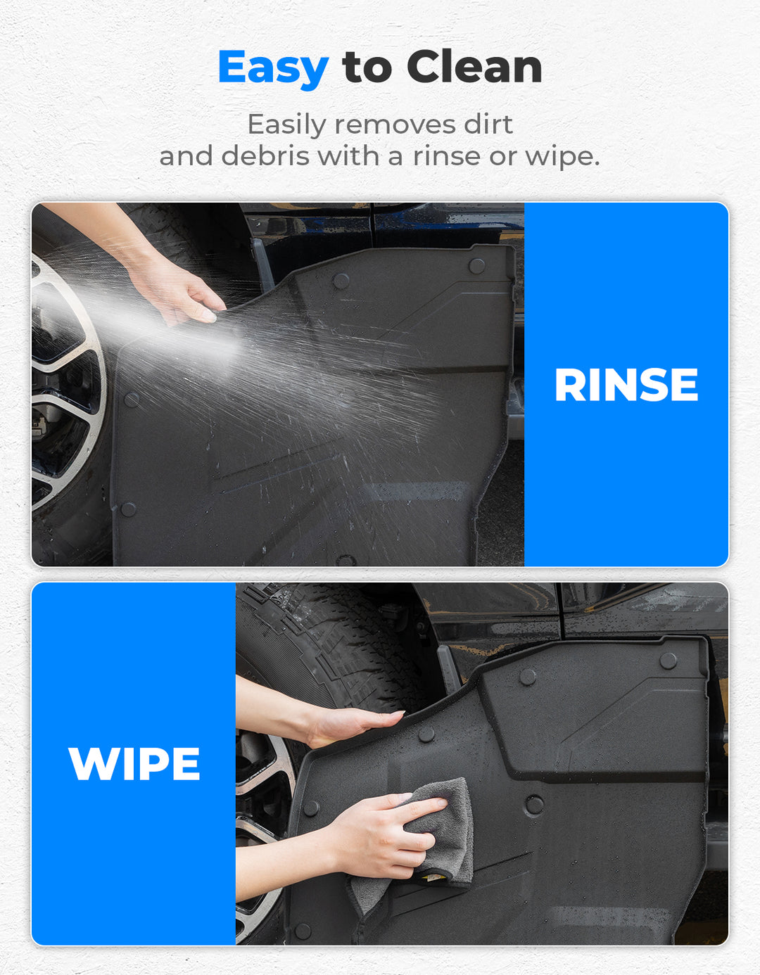 Front TPE Floor Mat for Polaris Xpedition XP/ADV/XP 5/ADV 5 2024+ - Kemimoto