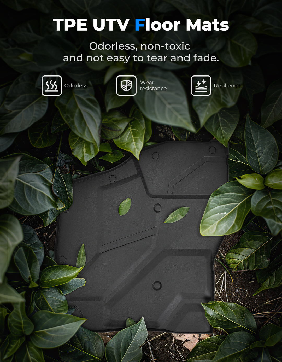 Front TPE Floor Mat for Polaris Xpedition XP/ADV/XP 5/ADV 5 2024+ - Kemimoto