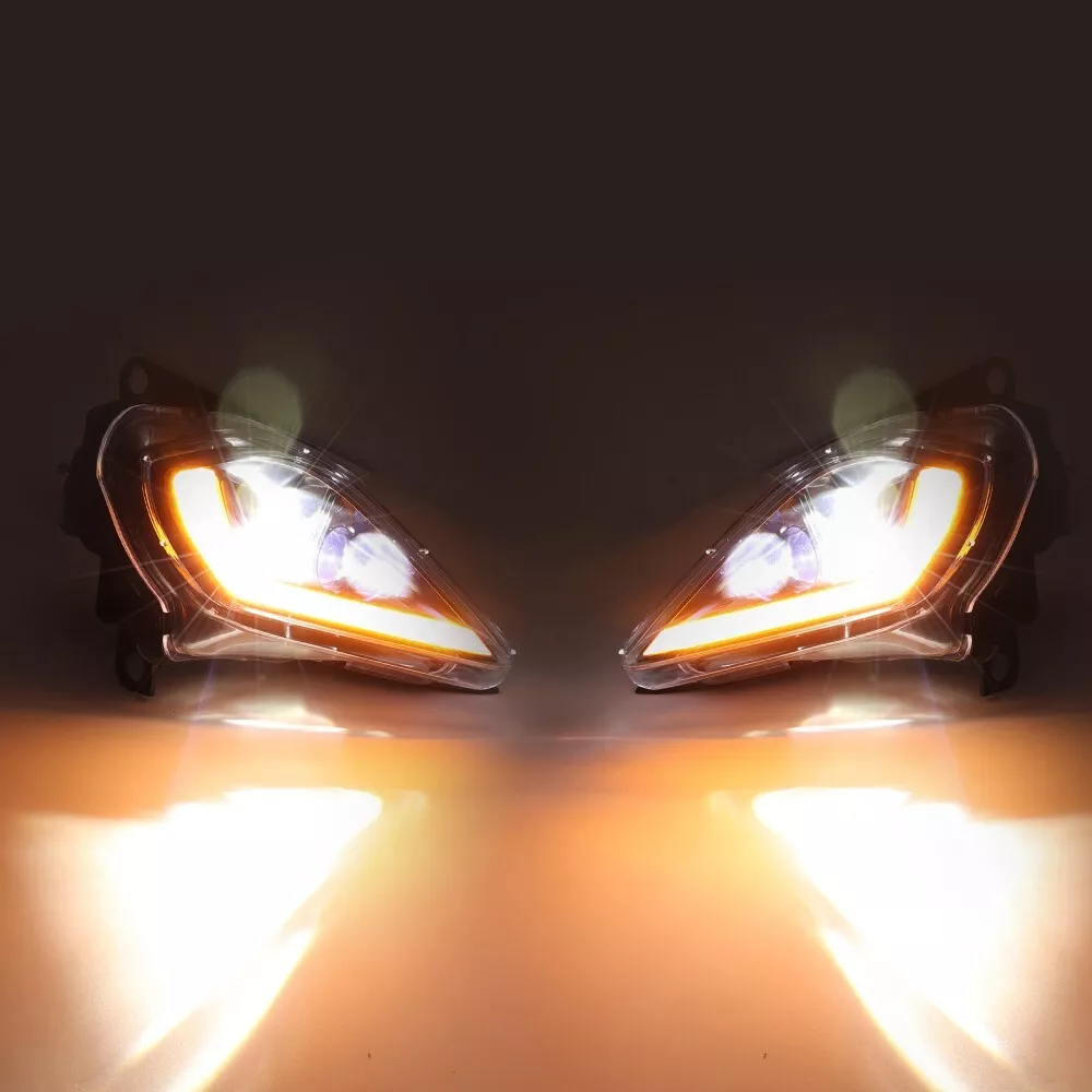 LED Headlights Set for 2006-2024 YAMAHA YFZ 450 RAPTOR 350 700 700R - Kemimoto