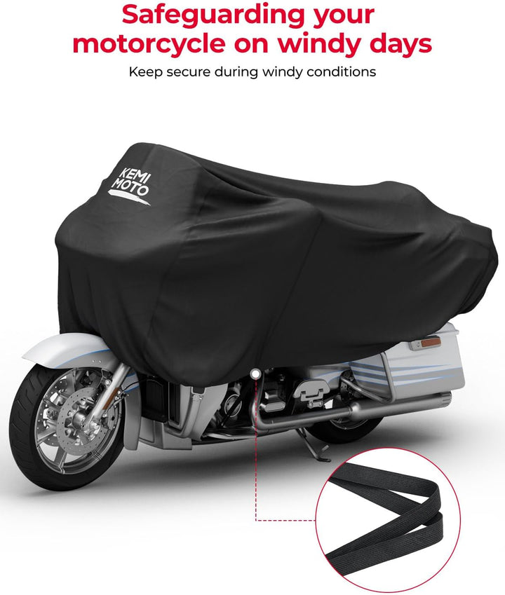 Motorcycle Cover Half Cover for Touring Models Road King Street Glide Road Glide - Kemimoto