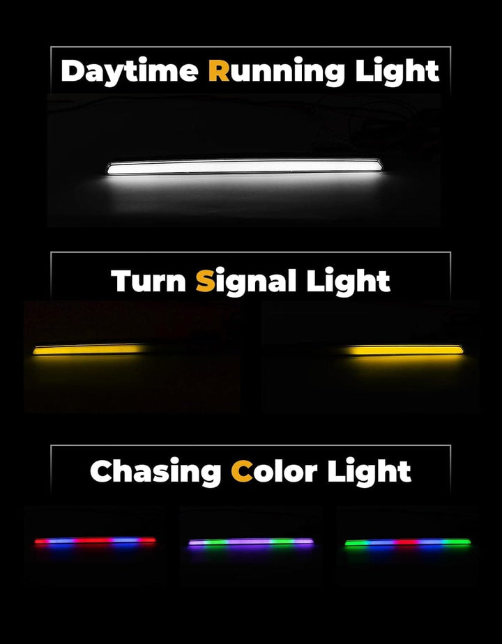 Front Light Chasing Color Light for Polaris RZR XP 1000 / 4 2024-2025 - Kemimoto