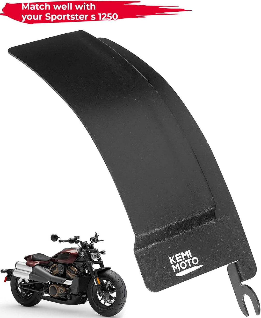 Left Engine Side Cover for Sportster S 1250 RH1250S 2021-2023 - Kemimoto