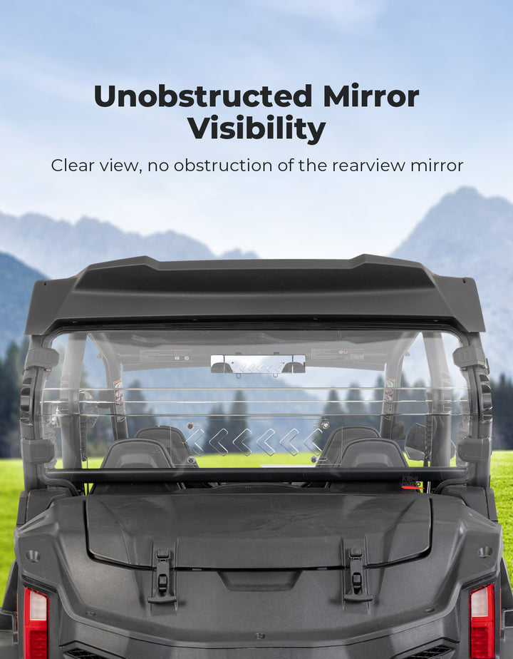 Rear Windshield w/Sliding Window for 2023+ CFMOTO ZForce 950 Sport | 800Trail - Kemimoto