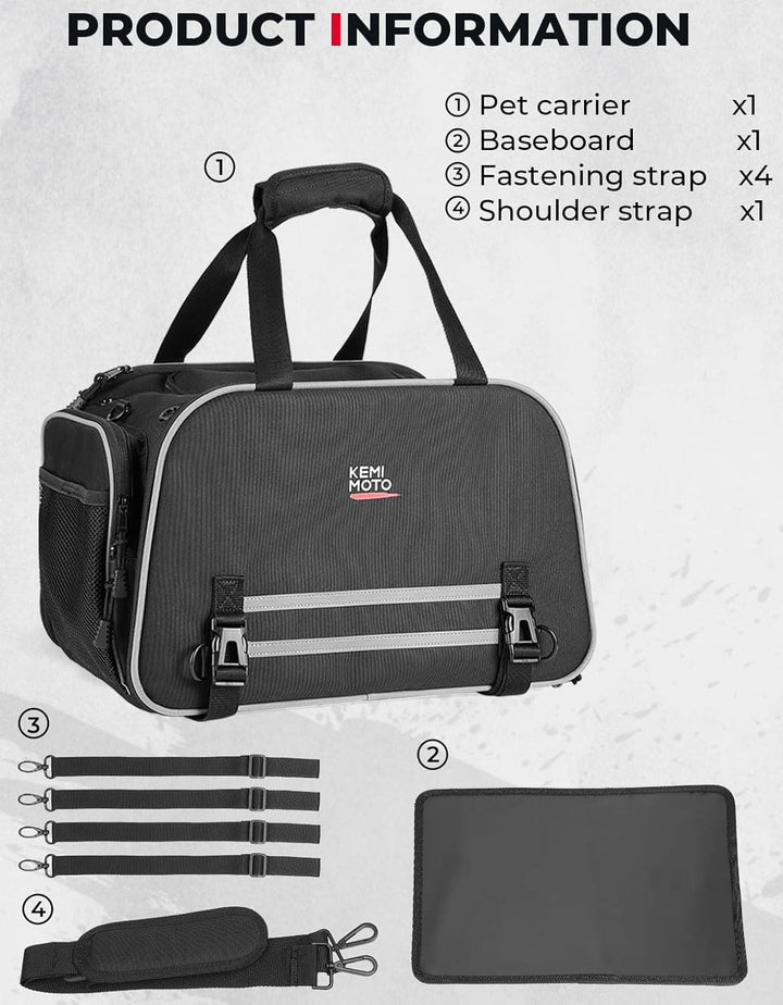 Pet Carrier for Motorcycle - Kemimoto