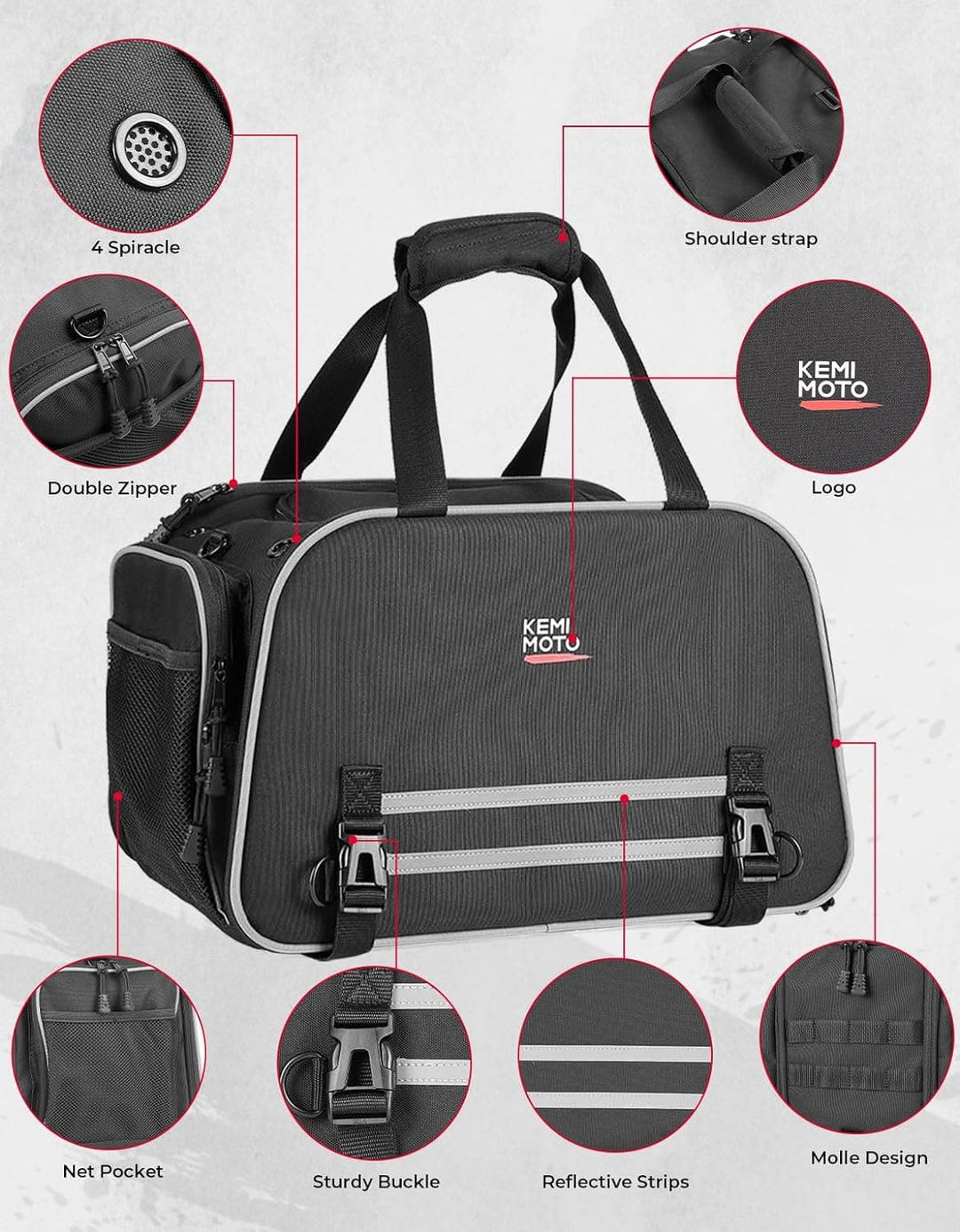 Pet Carrier for Motorcycle - Kemimoto