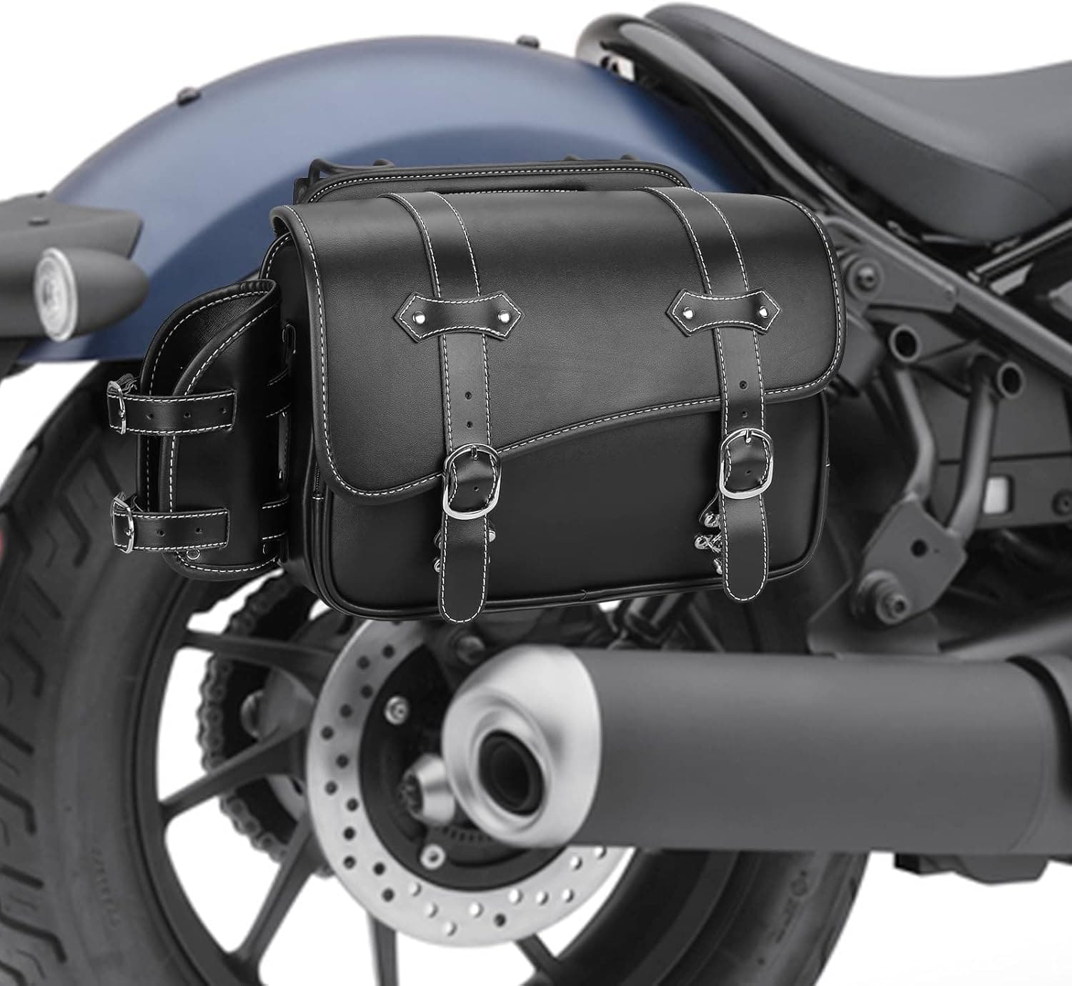 Motorcycle Leather Saddle bag for Rebel 250, 500, 1100 – Kemimoto