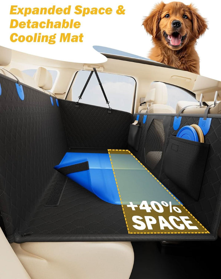 JOYTUTUS Back Seat Extender for Dogs with Hard Bottom - Kemimoto
