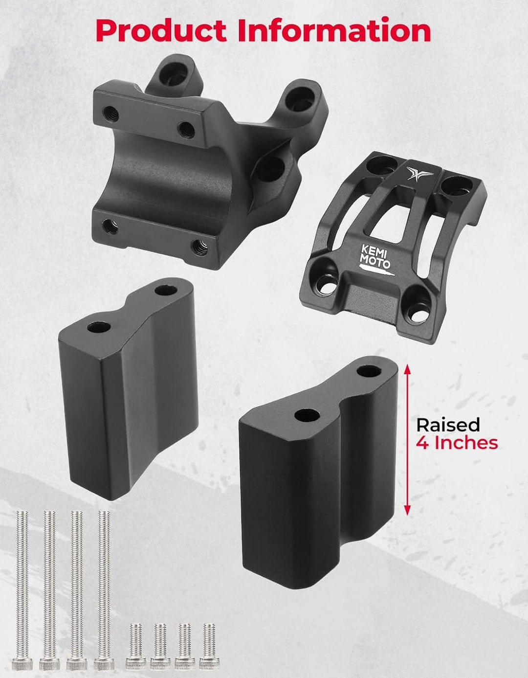 Direct Mount Riser Stem for Motorcycles - Kemimoto