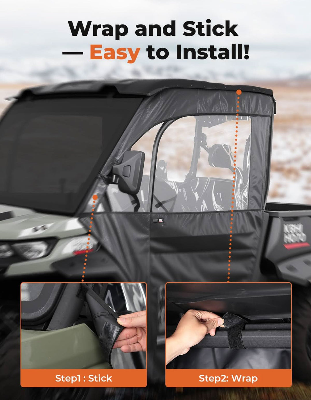 Soft doors for Can-Am Defender