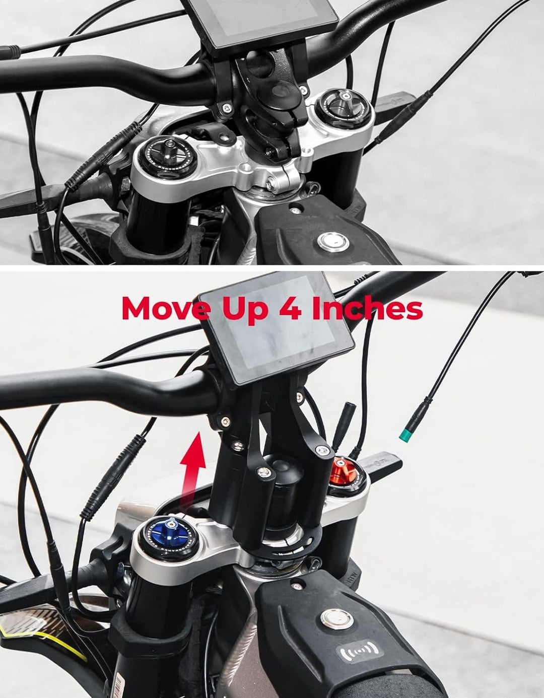 Direct Mount Riser Stem for Motorcycles - Kemimoto