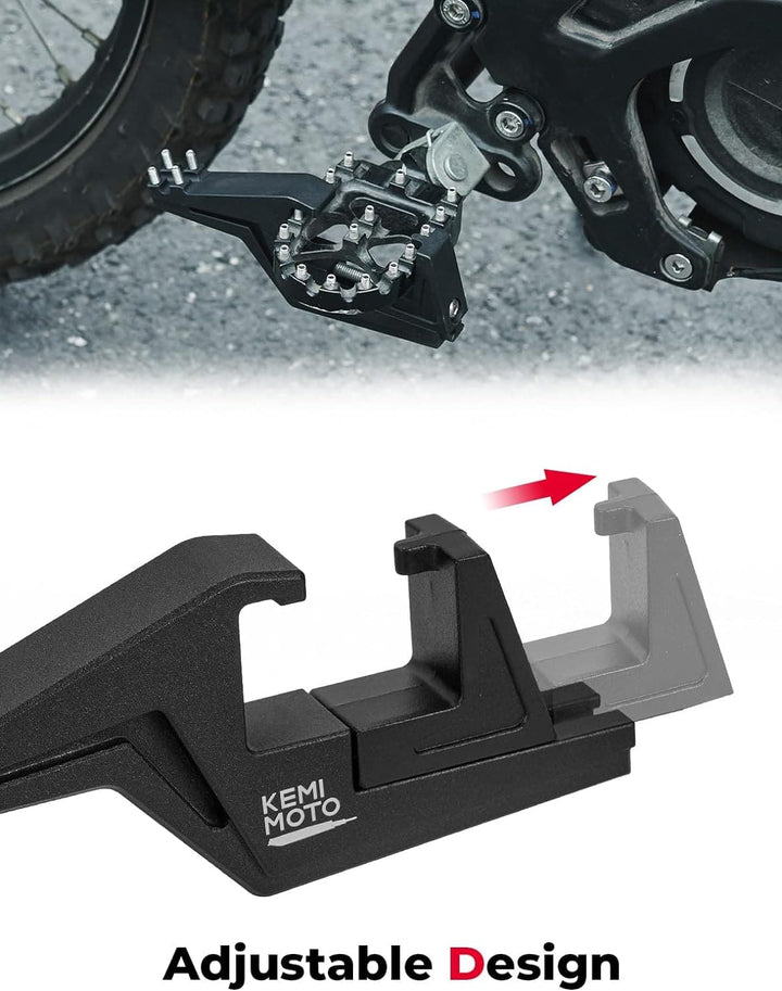 Universal Driver Footpegs Extension Bracket - Kemimoto