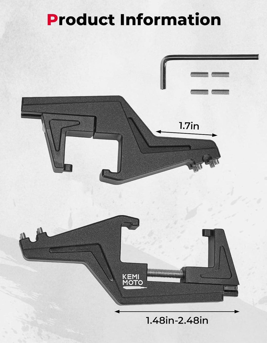 Universal Driver Footpegs Extension Bracket - Kemimoto