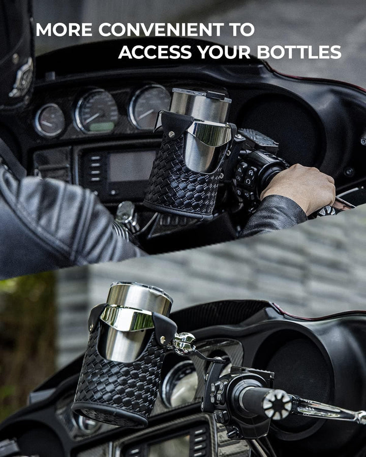 Motorcycle Cup Holder with Perch Mount - Kemimoto