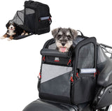 Expandable Motorcycle Dog Carrier for Small Dogs & Cat