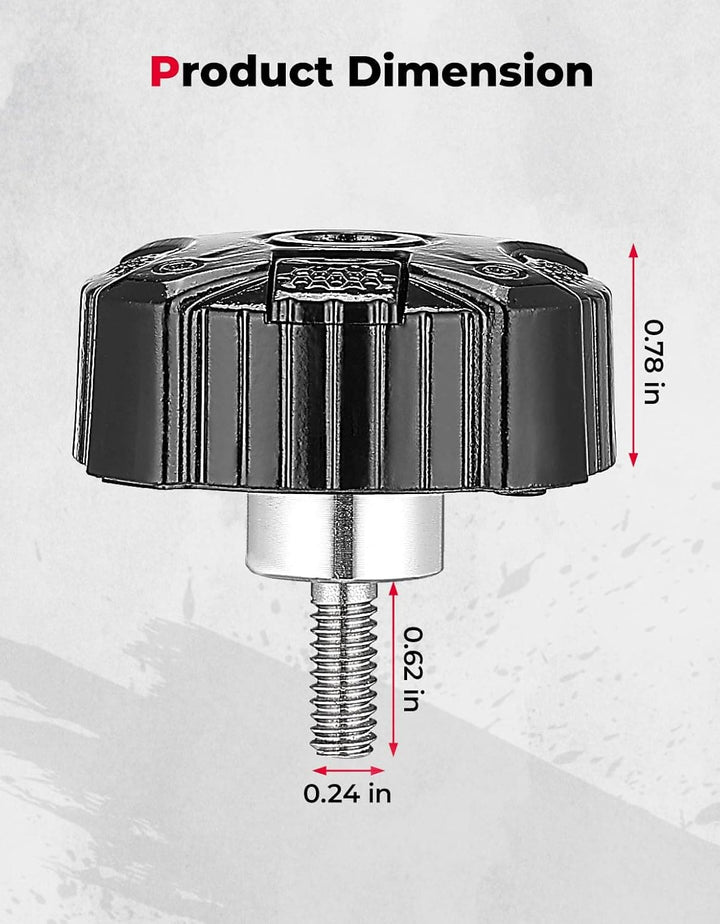 Anti-theft Seat Bolt Seat Screw Cover for Sportster Touring Road King Electra Street Glide Softail Dyna - Kemimoto