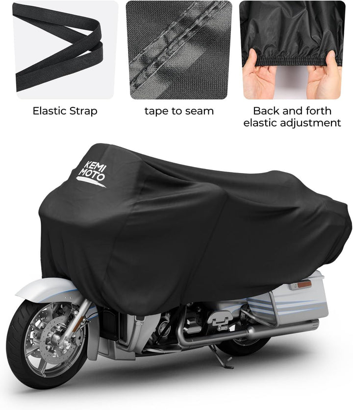 Motorcycle Cover Half Cover for Touring Models Road King Street Glide Road Glide - Kemimoto