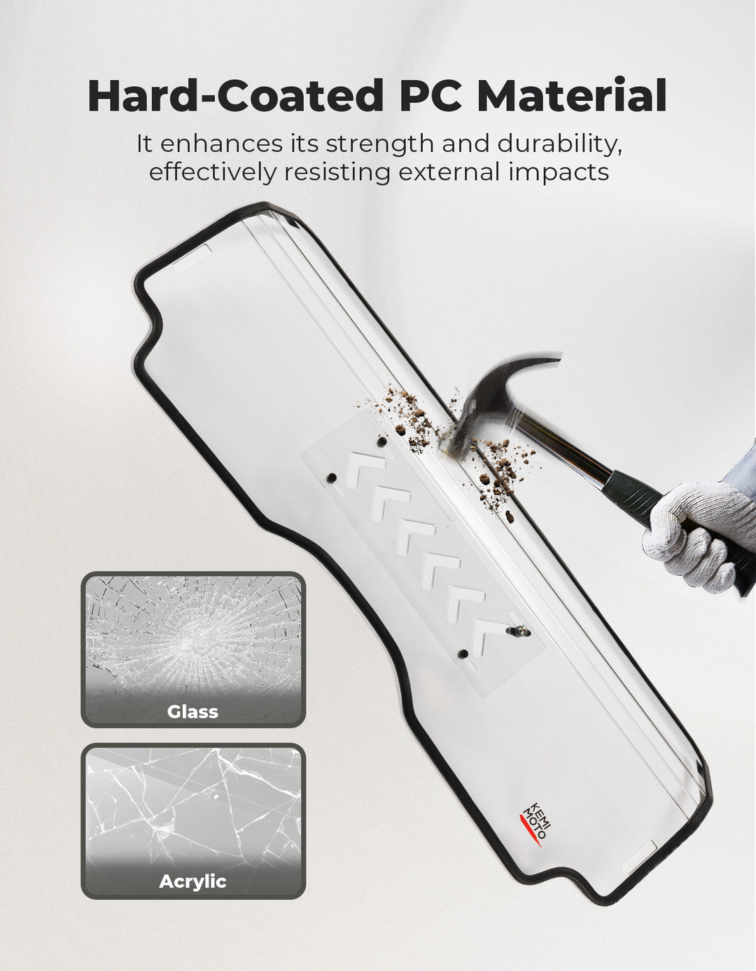 Rear Windshield w/Sliding Window for 2023+ CFMOTO ZForce 950 Sport | 800Trail - Kemimoto