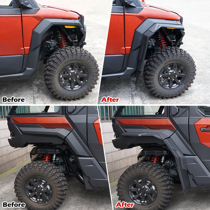 Front and Rear Fender Flares for Polaris Xpedition XP XP5/ ADV ADV5 2024+ - Kemimoto