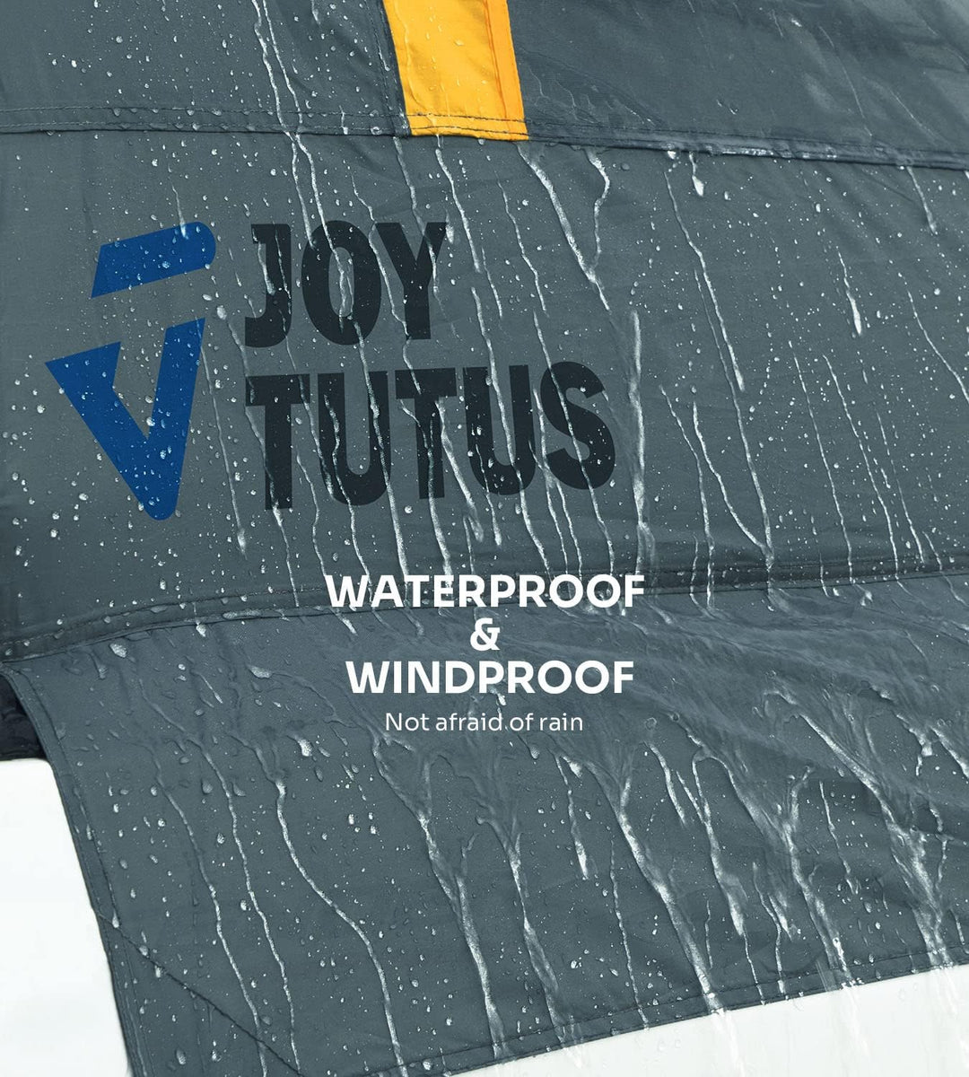JOYTUTUS Pickup Truck Tent 2.0, 5.5'-6' Camping Preferred - Orange - Kemimoto