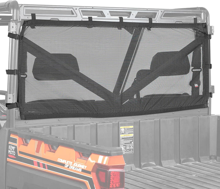 UTV Sunshade Soft Rear Window Net for Polaris Ranger 1000 XP/CREW 2017-2025 - Kemimoto