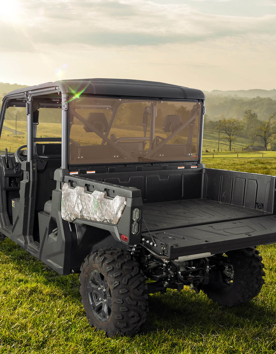 Tinted Rear Windshield UV-Resistant for CFMOTO UFORCE 1000/1000XL - Kemimoto