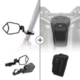 Rear View Side Mirrors & Center Shoulder Bag for Polaris RZR PRO XP/4