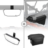 Rear View Mirror & 45L Waterproof Tool Box for Polaris Ranger