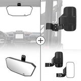 Espejos laterales ajustables y espejo retrovisor compatibles con Polaris Ranger