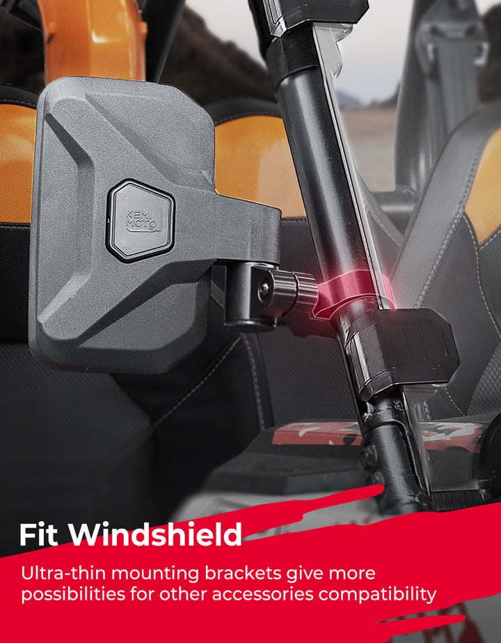 UTV Side Mirrors for Polaris RZR|Can-Am|CFMOTO Zforce - Kemimoto