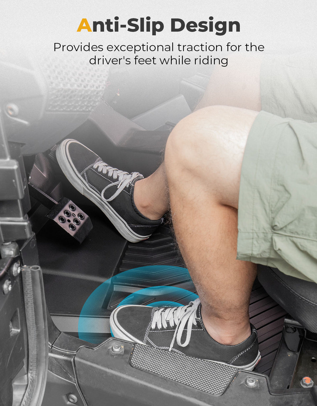 Front TPE Floor Mats for Polaris RZR XP 1000/4 1000 2024-2025 - Kemimoto