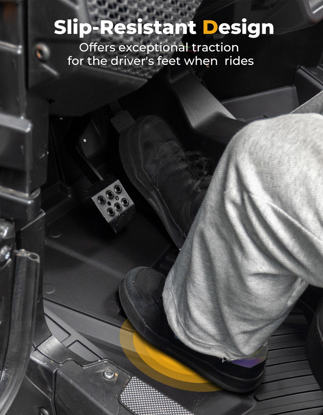 TPE Non-Slip Floor Mats 4PCS for 2024/2025 Polaris RZR XP 4 1000 - Kemimoto