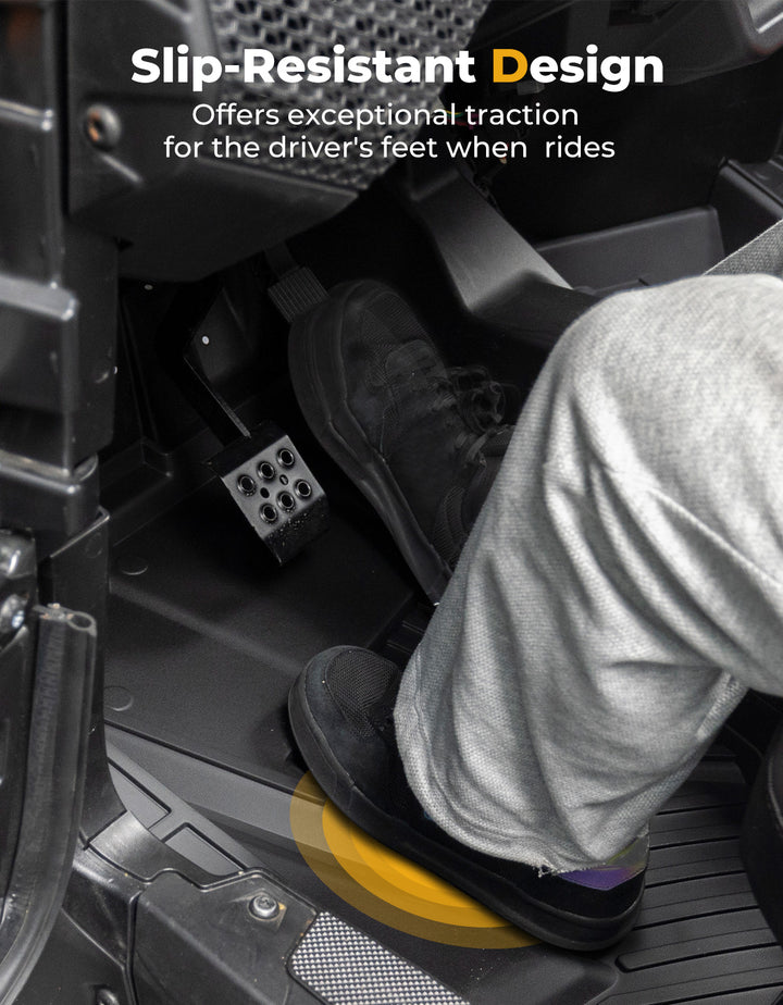 TPE Non-Slip Floor Mats 4PCS for 2024/2025 Polaris RZR XP 4 1000 - Kemimoto