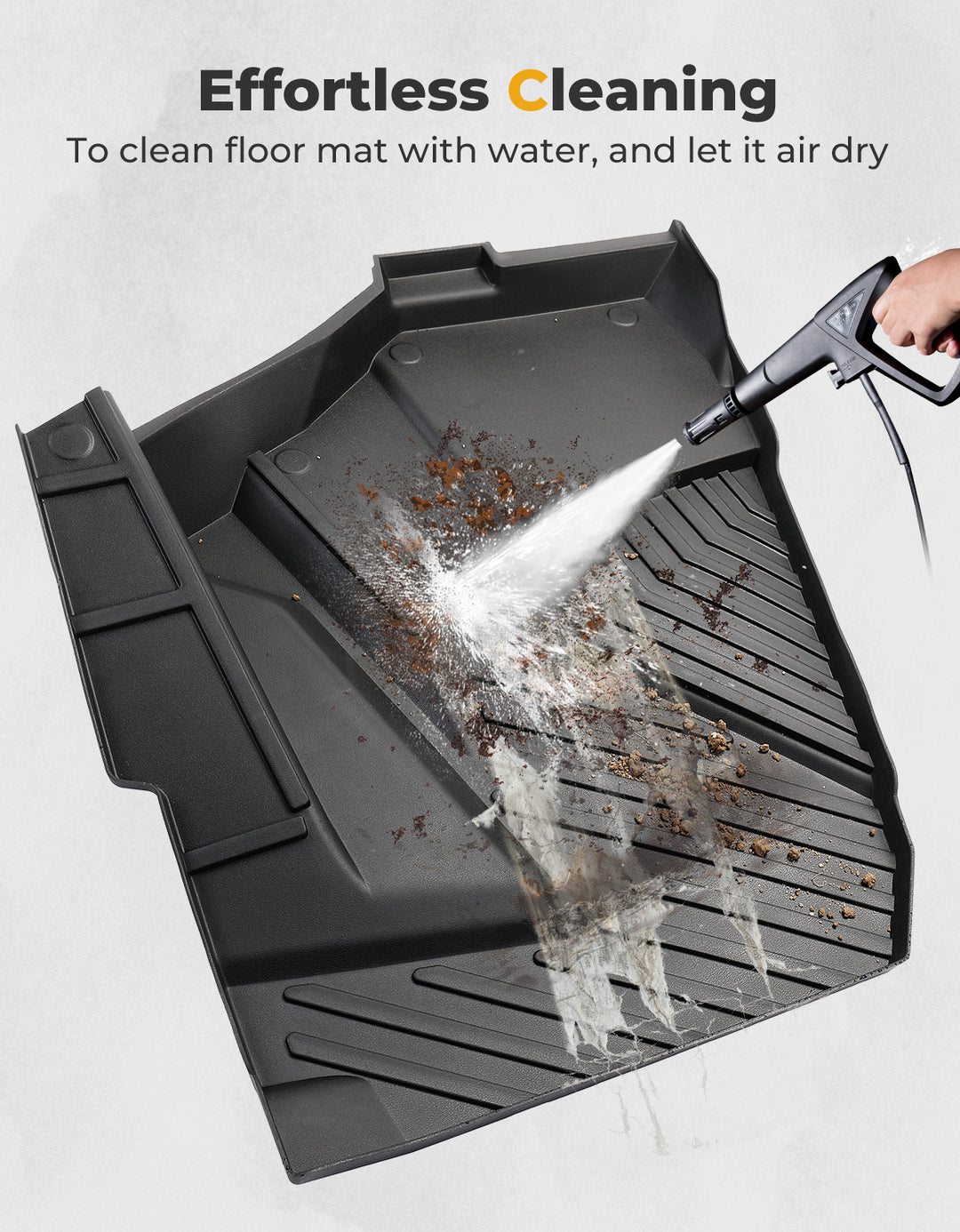 TPE Non-Slip Floor Mats 4PCS for 2024/2025 Polaris RZR XP 4 1000 - Kemimoto