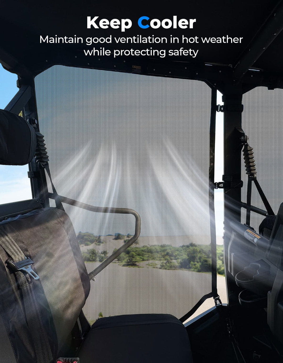 Side Window Net Doors for Tracker 800SX CREW - Kemimoto