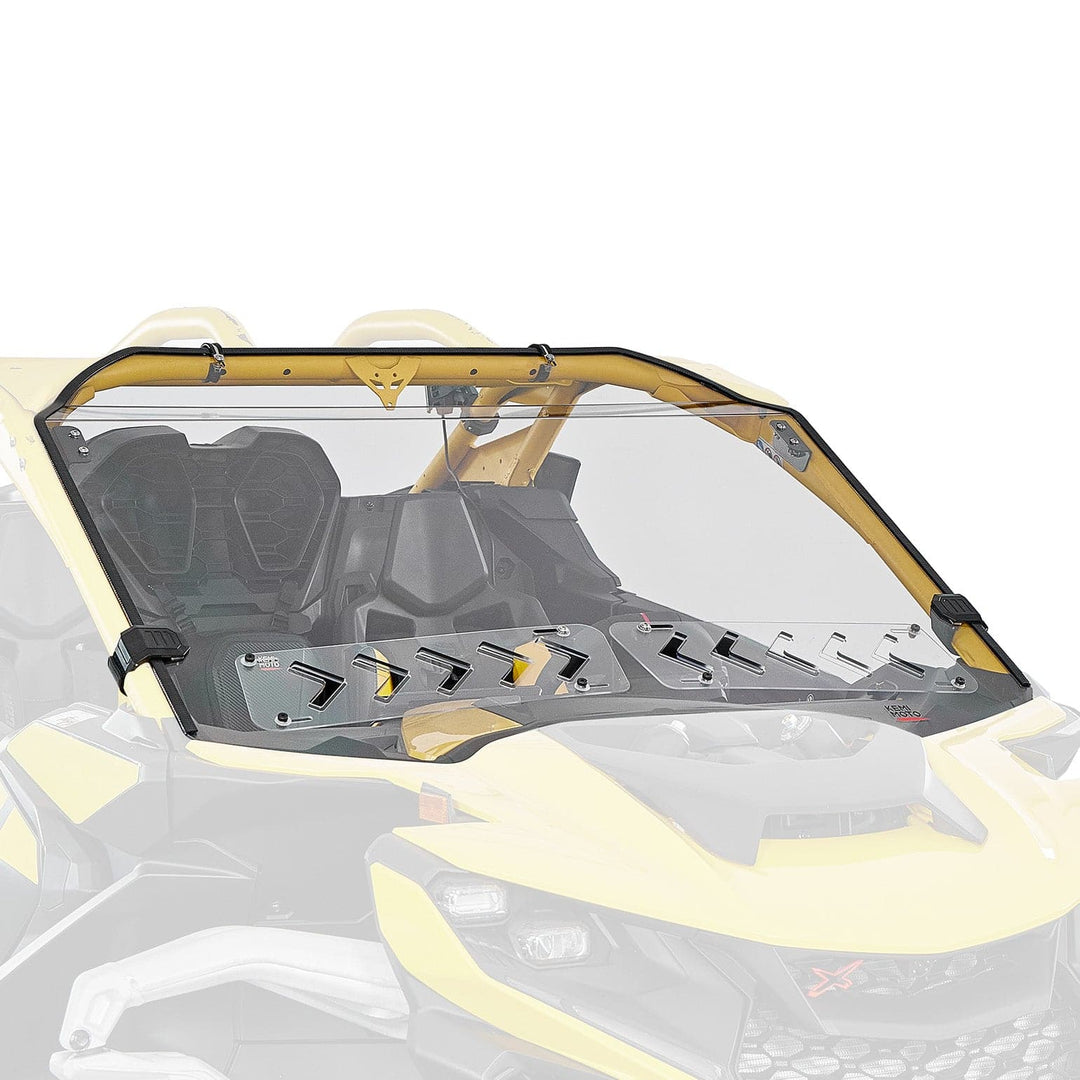 Vented Front Full Windshield for Can Am Maverick R 2024+ - Kemimoto