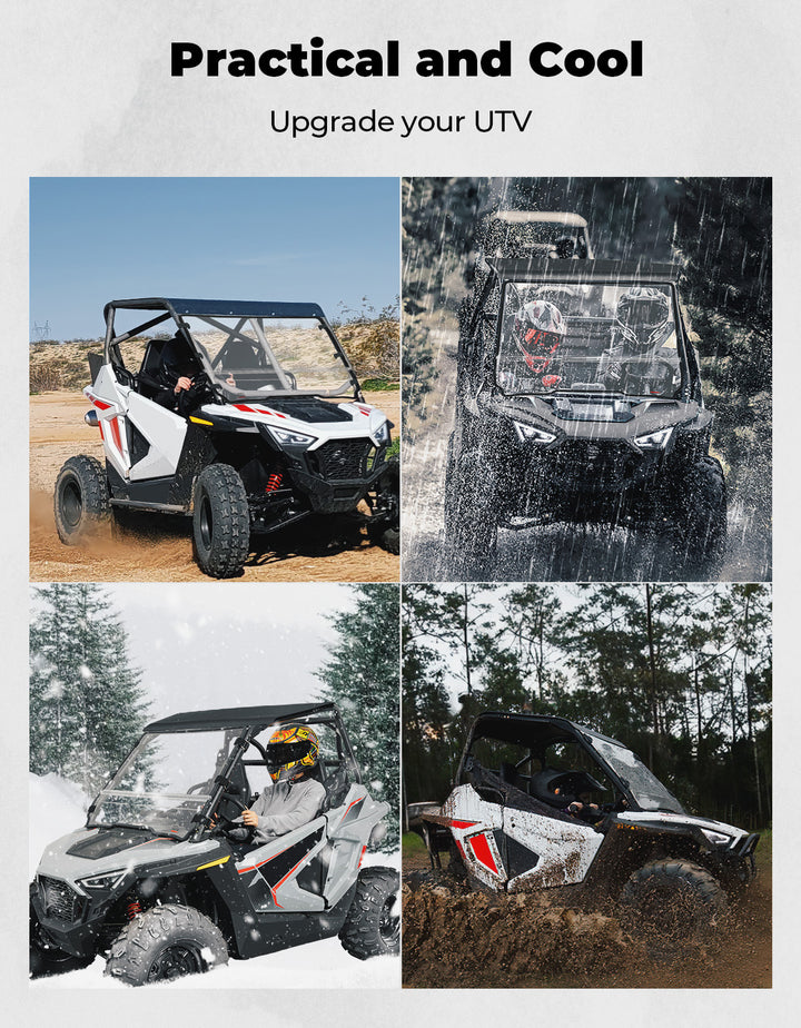 Fild up Windshield for Polaris RZR 200 2022-2024 - Kemimoto