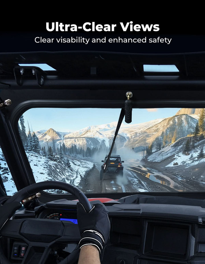 Glass Windshield for Polaris RZR XP 1000 with Ultra-Clear Views
