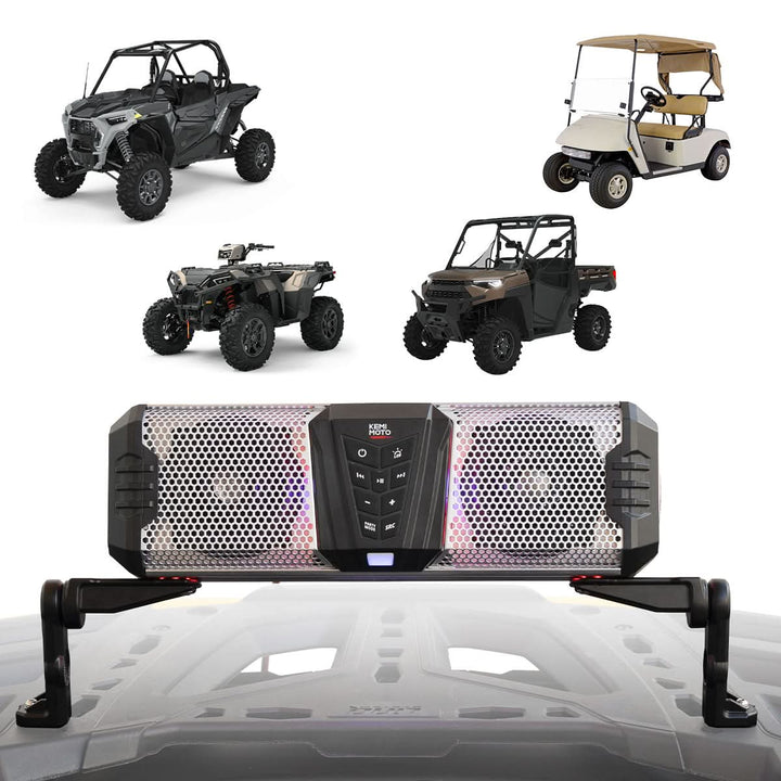 Midnight Soundbar Bracket for ATV UTV Golf Cart Marine Boat - Kemimoto
