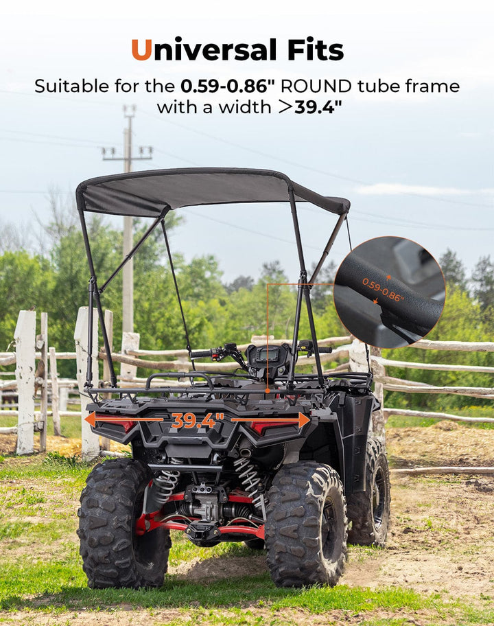 ATV Foldable Sunshade for Outlander CForce Fourtrax Sportsman - Kemimoto