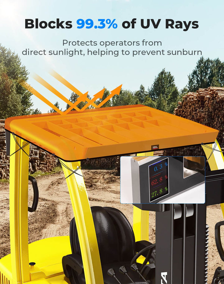 Forklift Anti-UV Shade Cover Waterproof 51in x 43in - Kemimoto