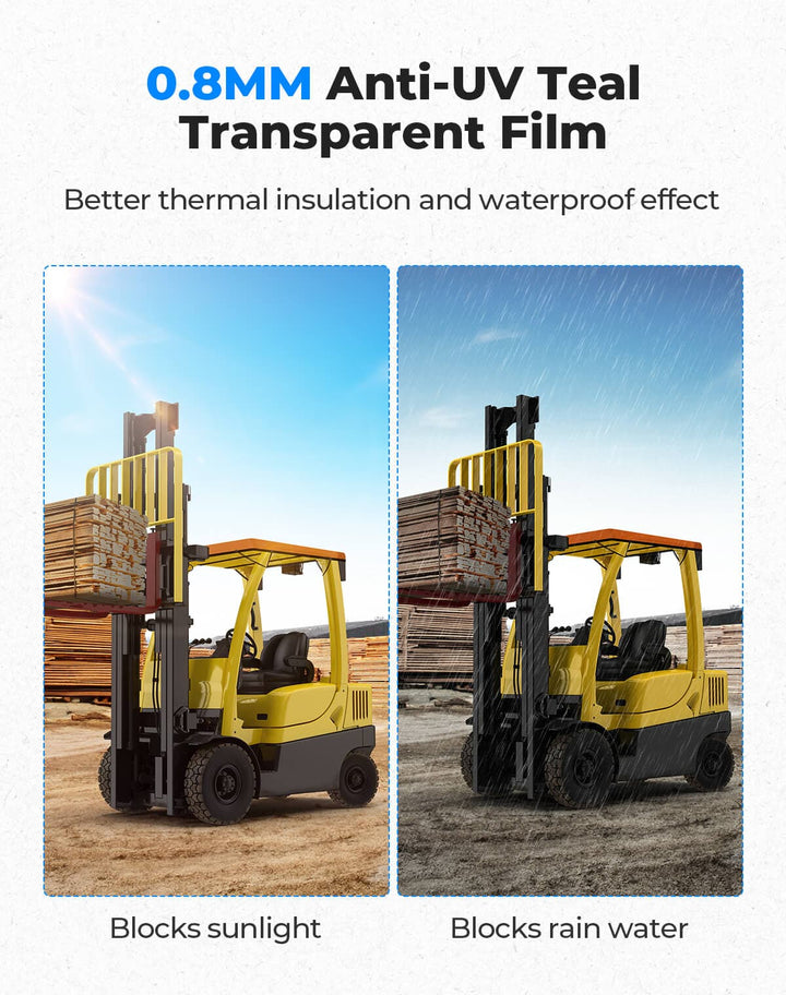 Forklift Anti-UV Shade Cover Waterproof 51in x 43in - Kemimoto