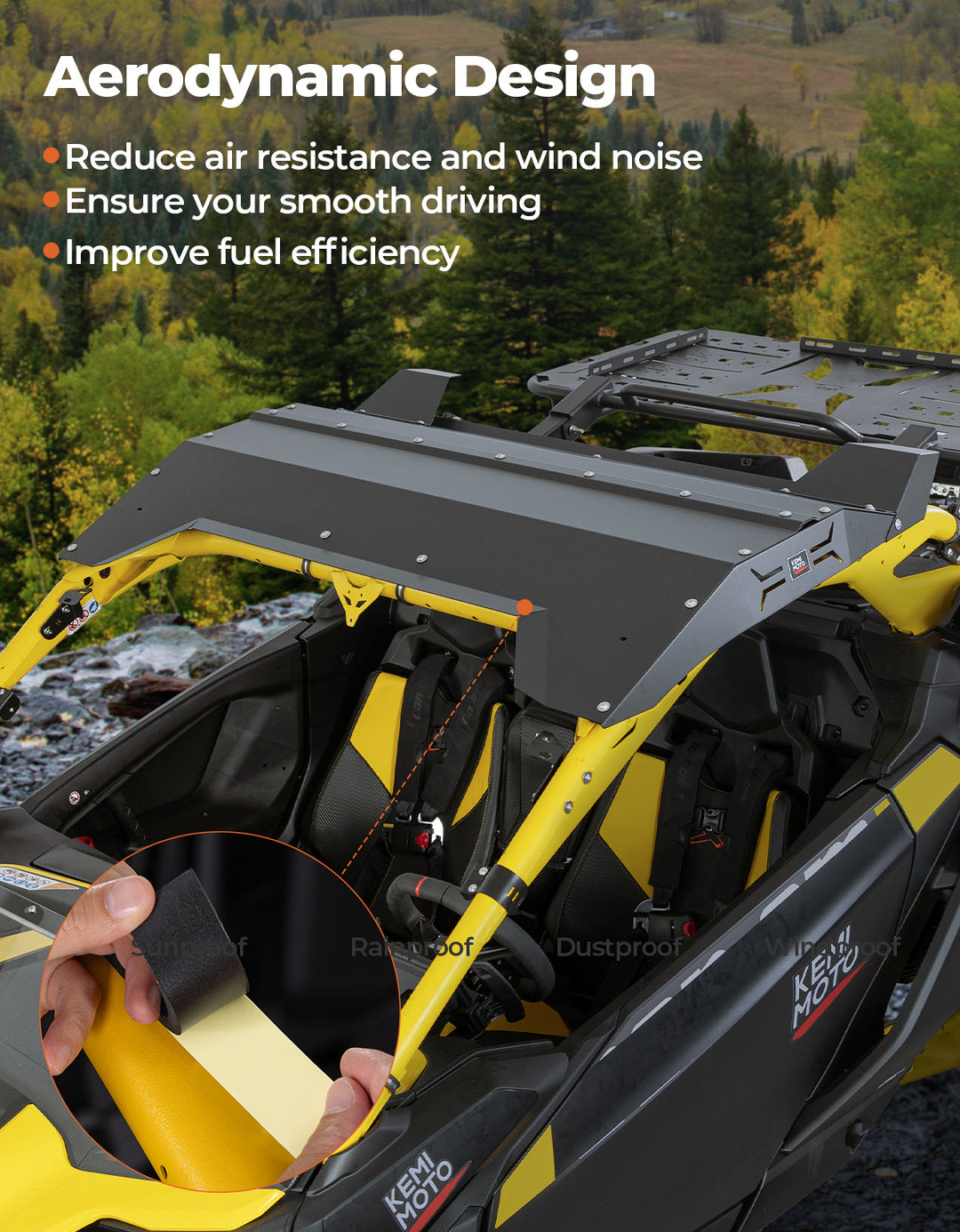 Aluminum Roof for Can-Am Maverick R 2024+ - Kemimoto