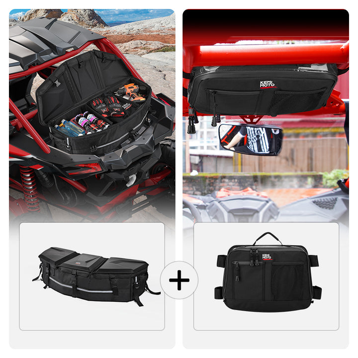 Rear & Roof Storage Bags For Can-Am Maverick X3 - Kemimoto