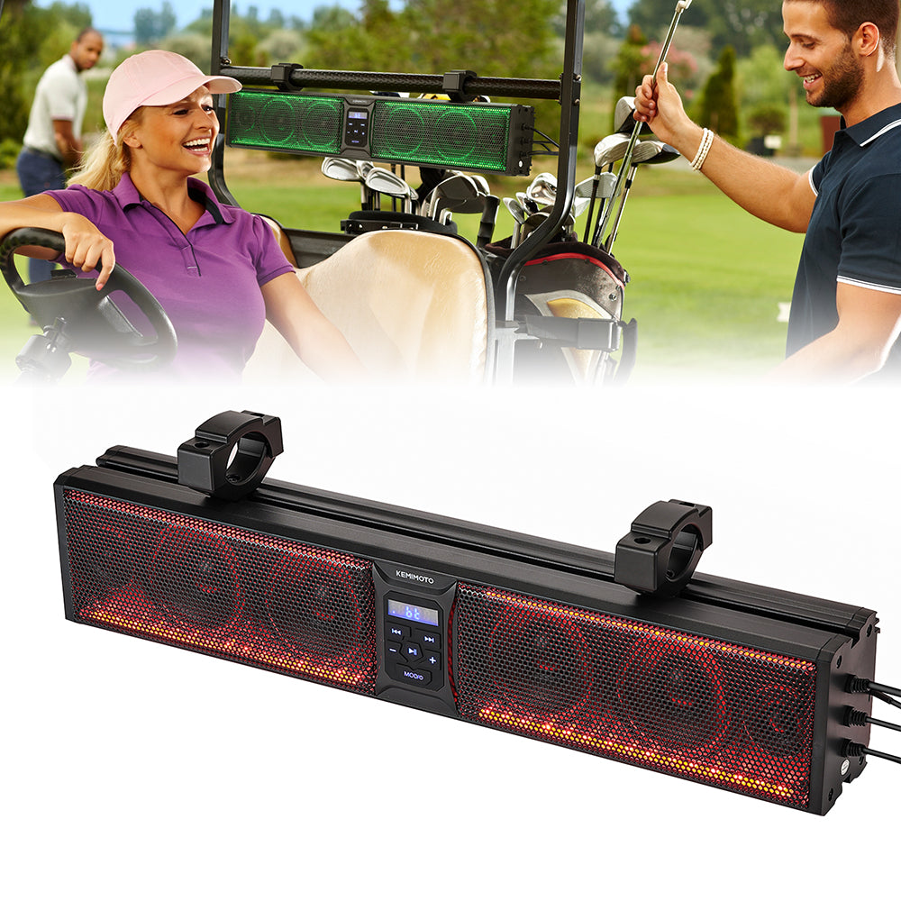 6 Speaker Bluetooth Sound Bar for Golf Carts – Kemimoto