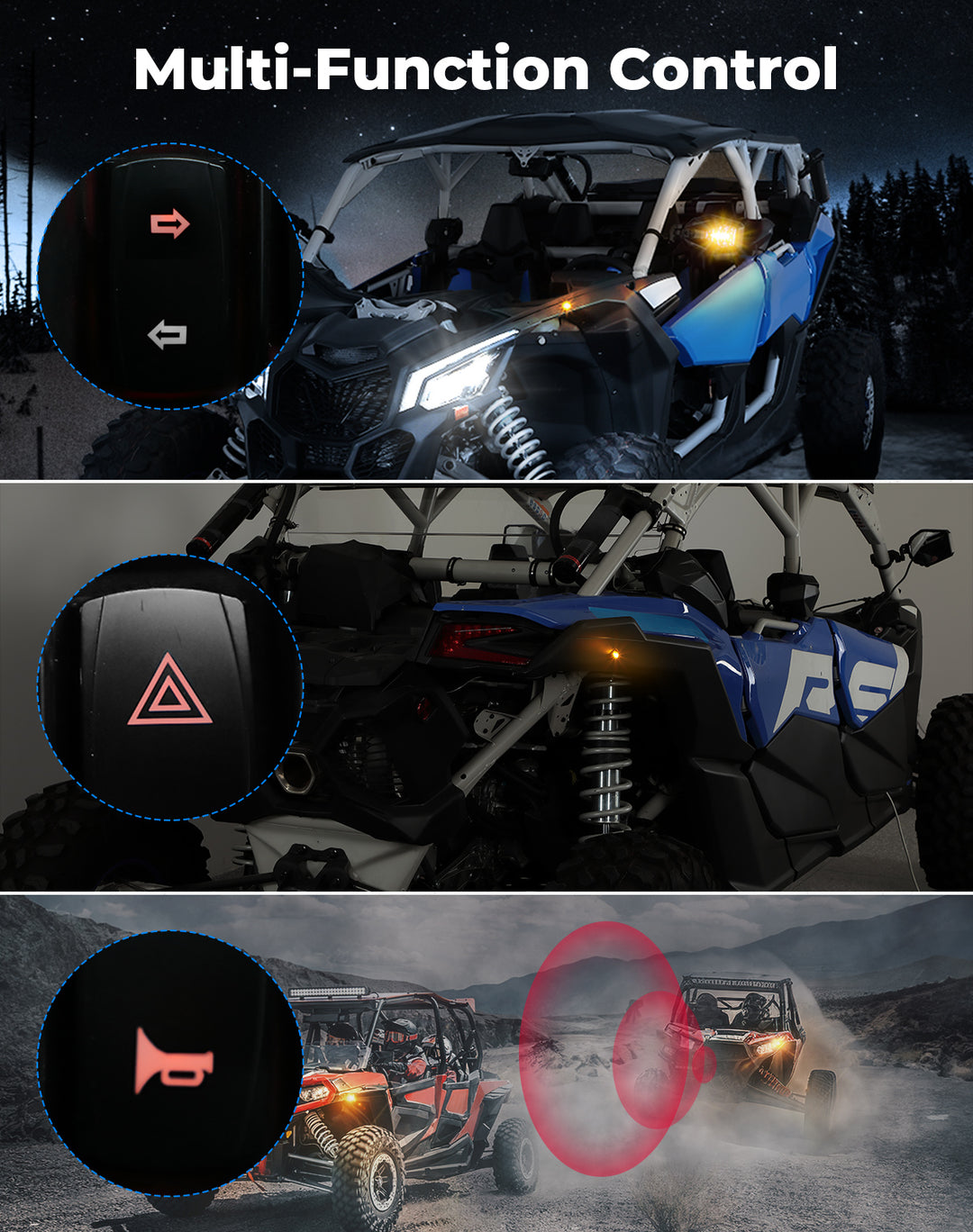 Turn Signal Harness: Synchronize KM Turn Signal Mirrors and Kits with One Switch - Kemimoto