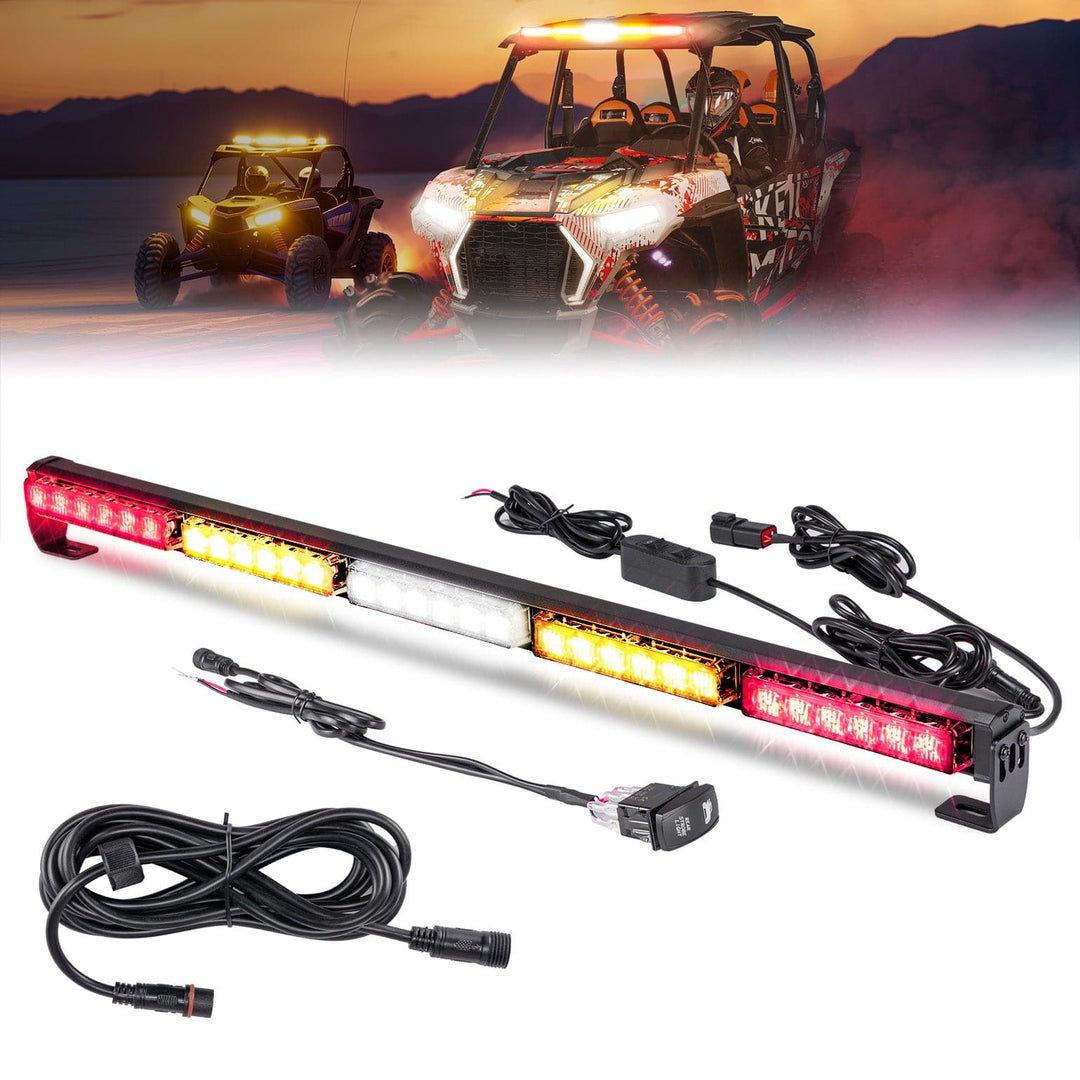 30 inch UTV Chase Light Bar for Can-Am | Polaris | CFmoto | Kawasaki - Kemimoto